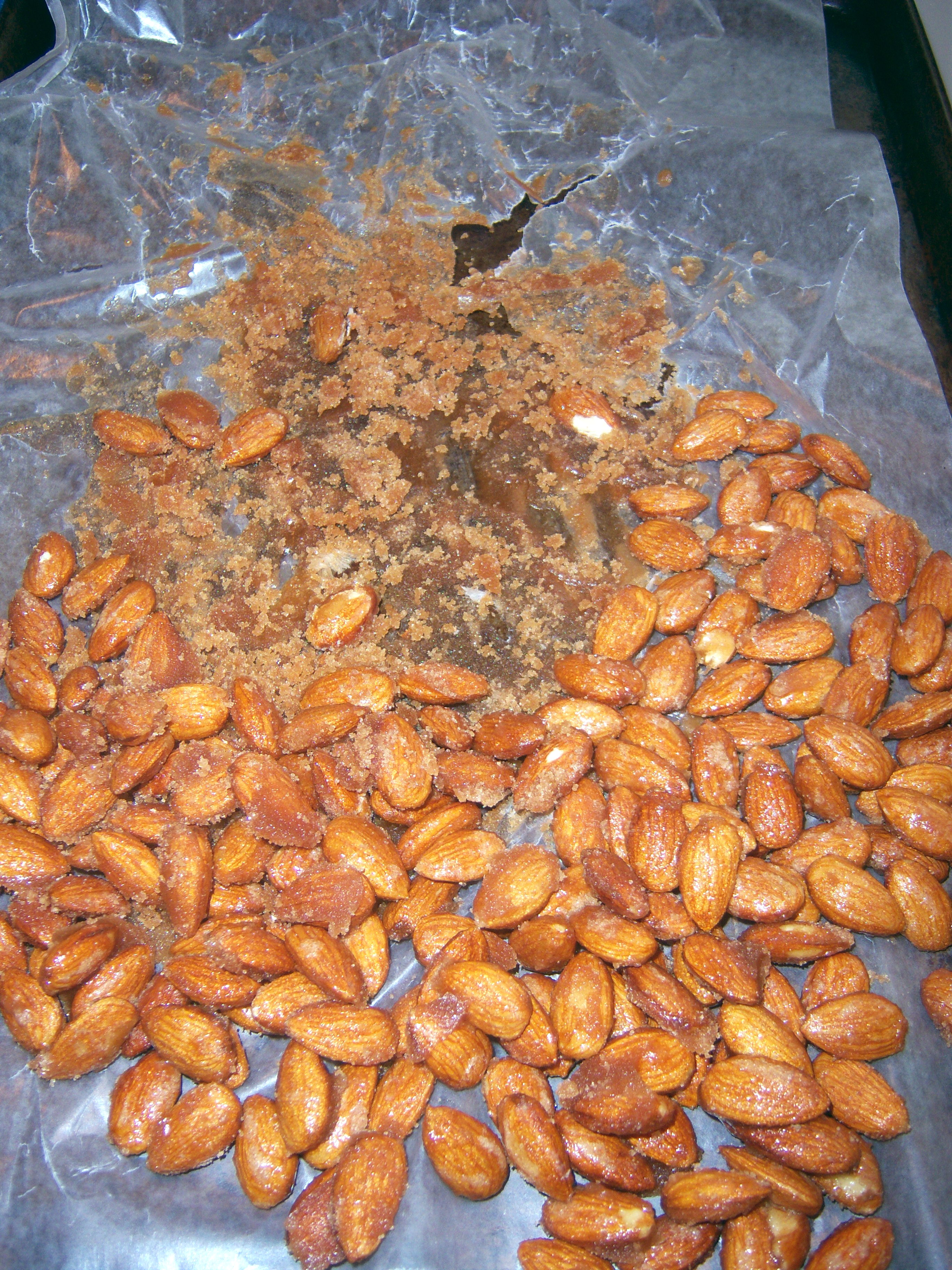 Almonds after cooking