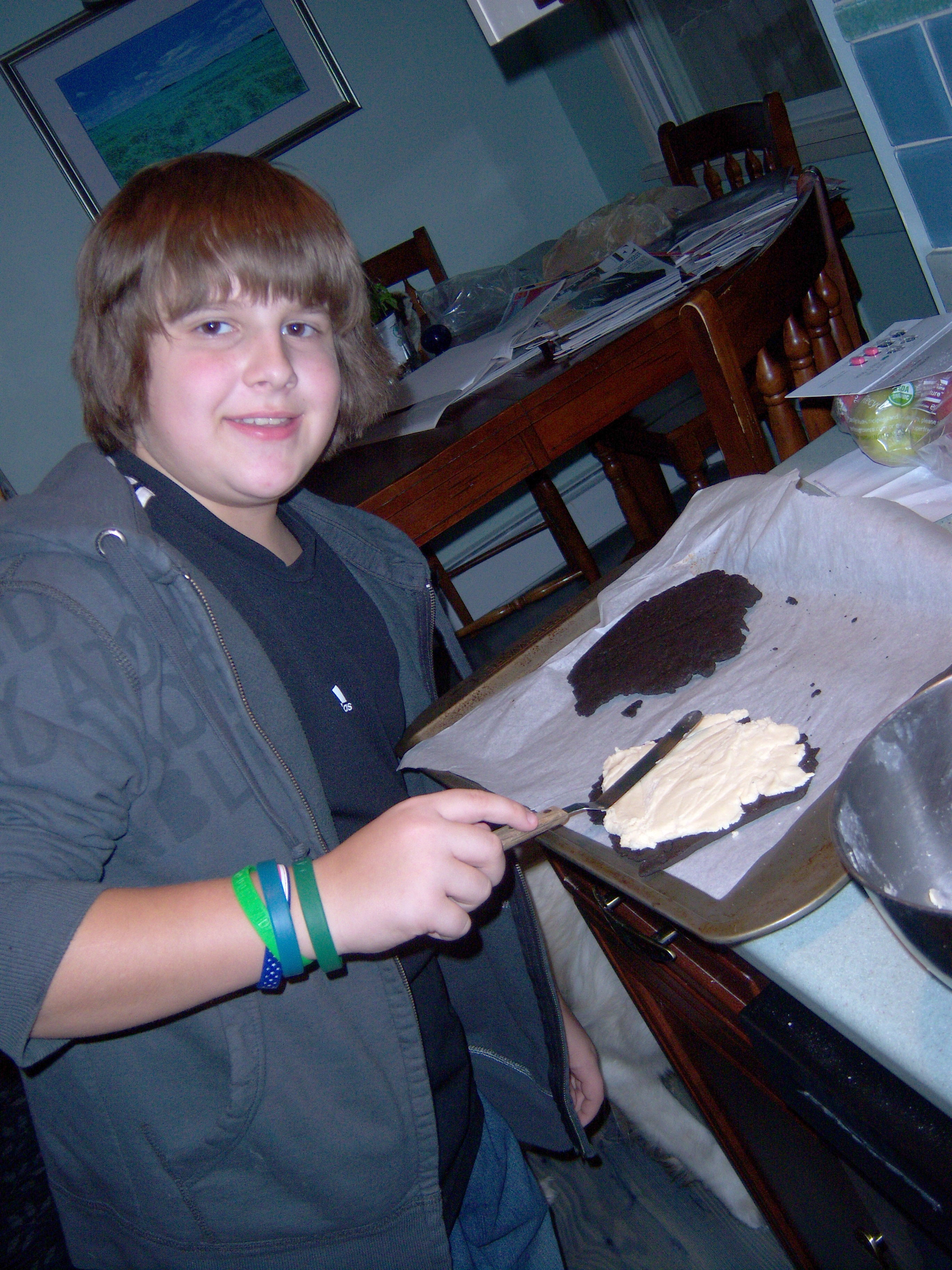 Giant Cookie in the Making