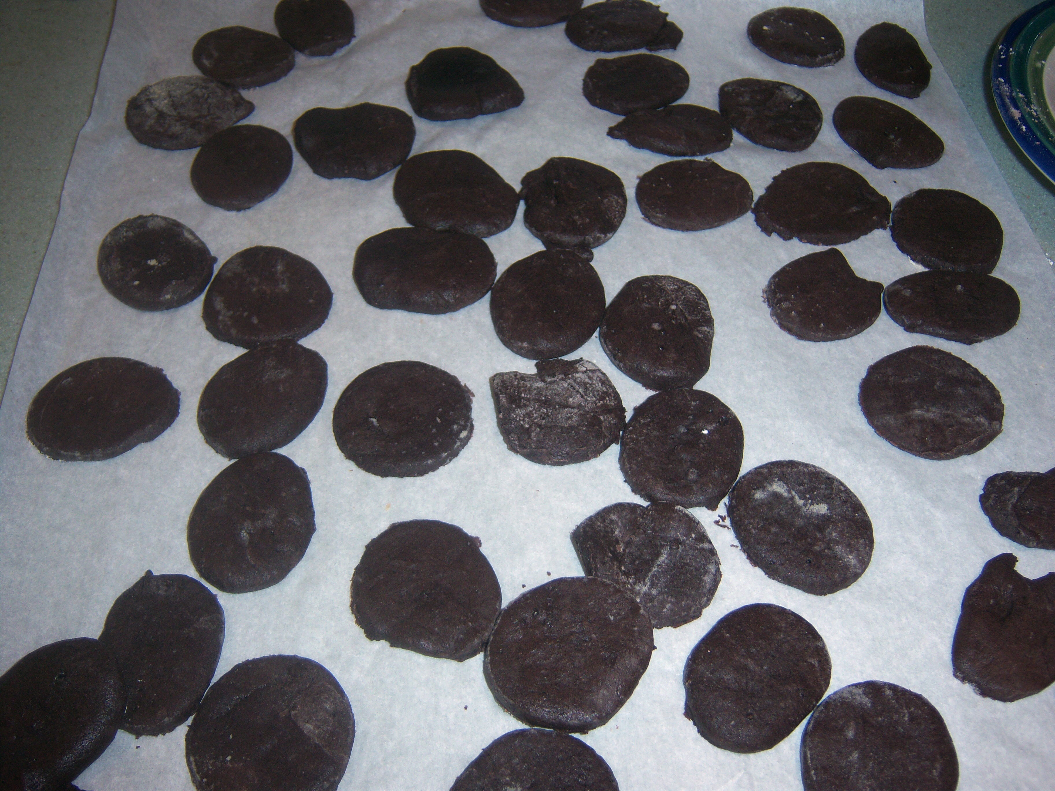 dark choc cookies