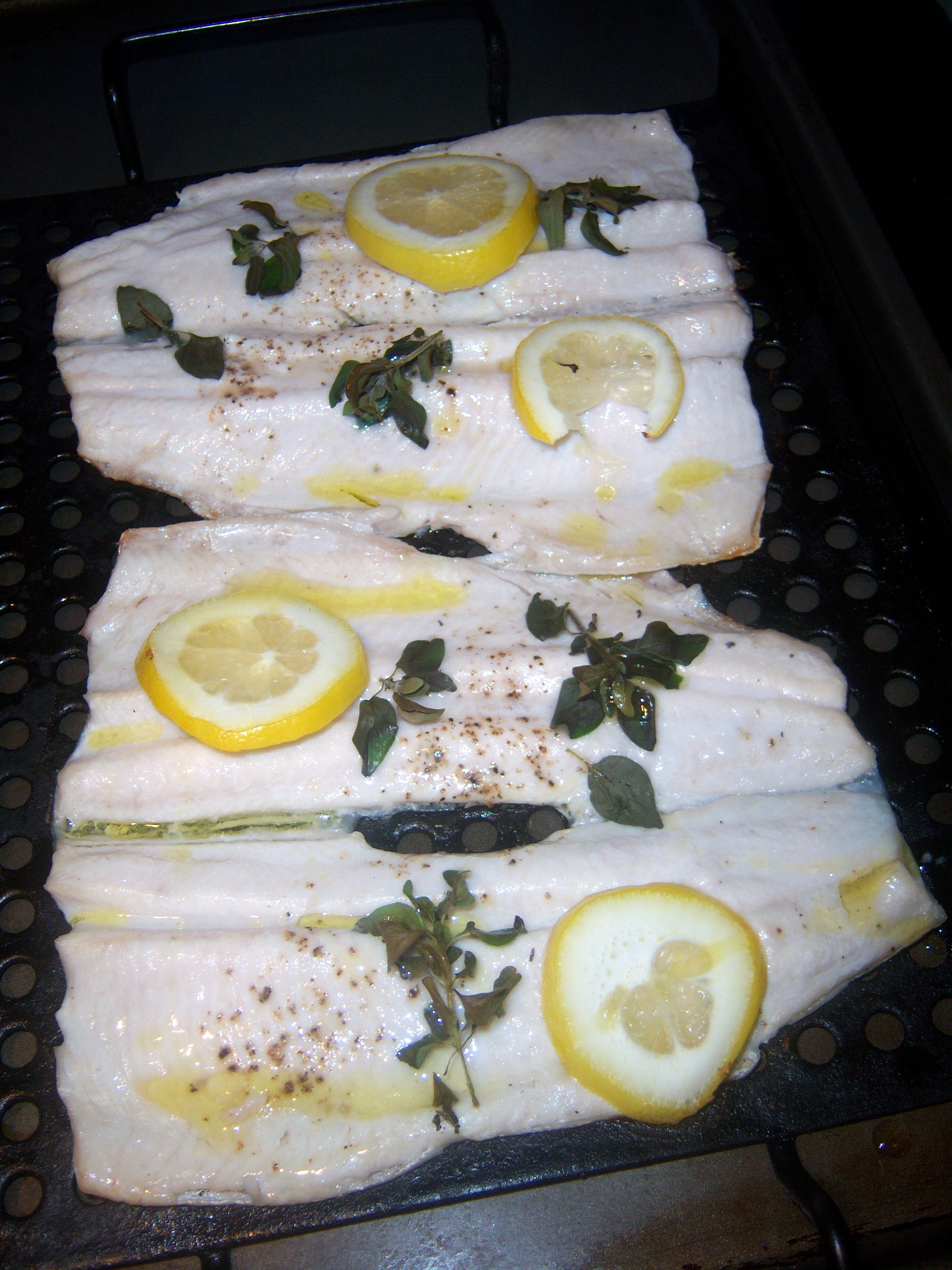 Grilled Trout with Oregano - Putting It All On The Table