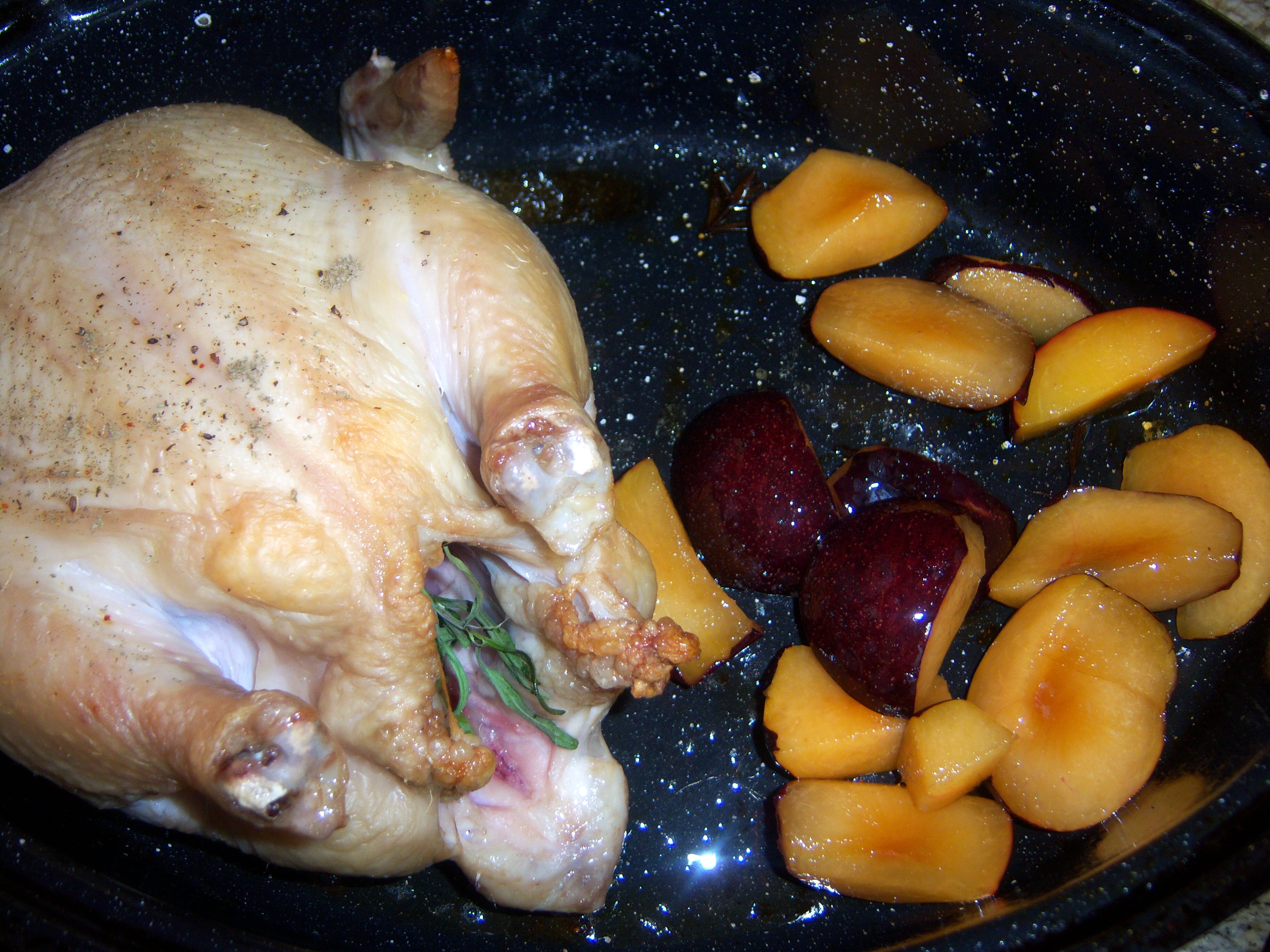 Martha Monday Roast Chicken with Plums Putting It All On The Table