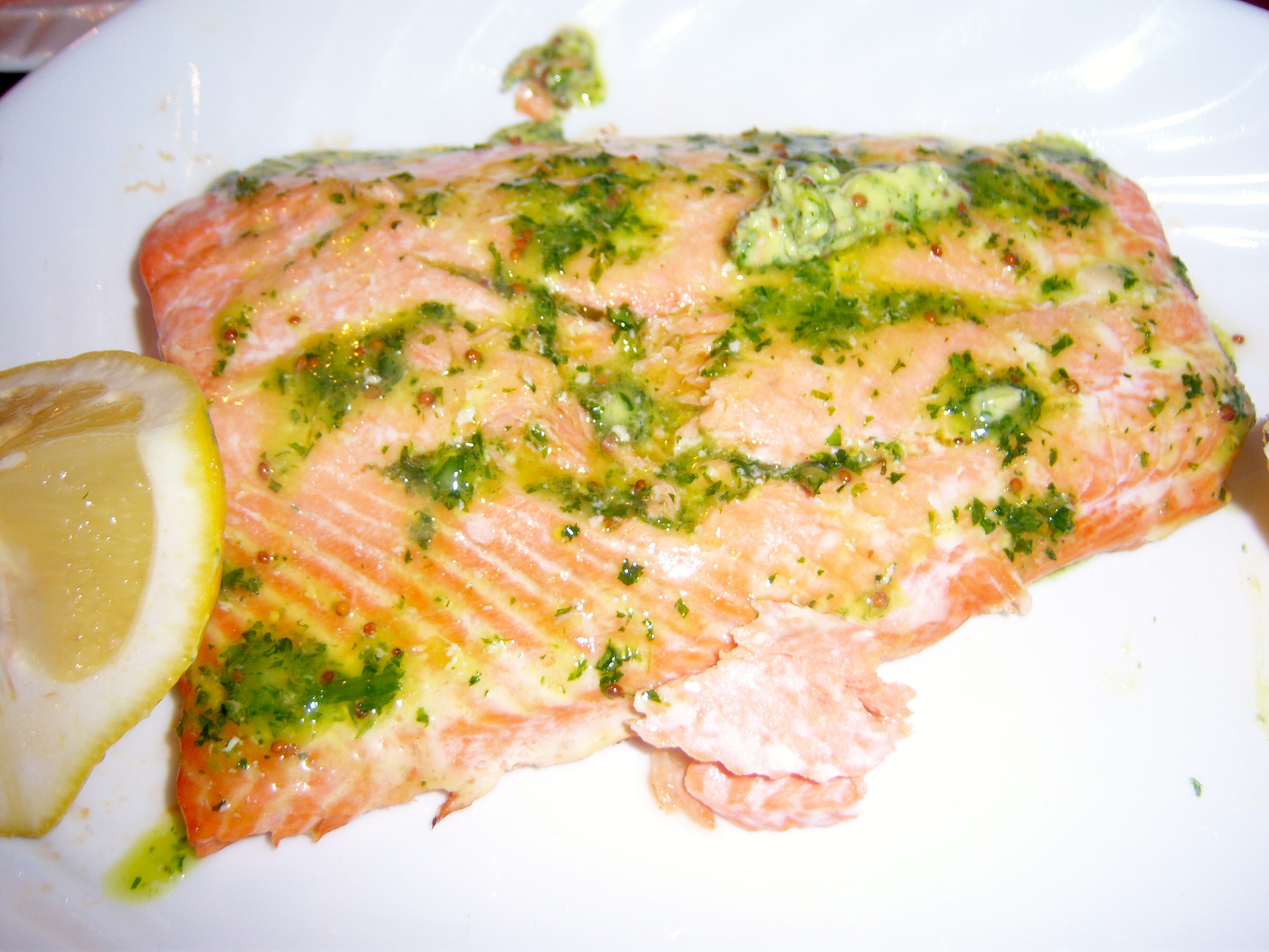 salmon herb butter