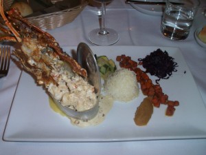 Beautifully presented lobster