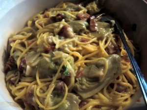 SpaghettiArtichokeBacon