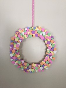 heart wreath candy